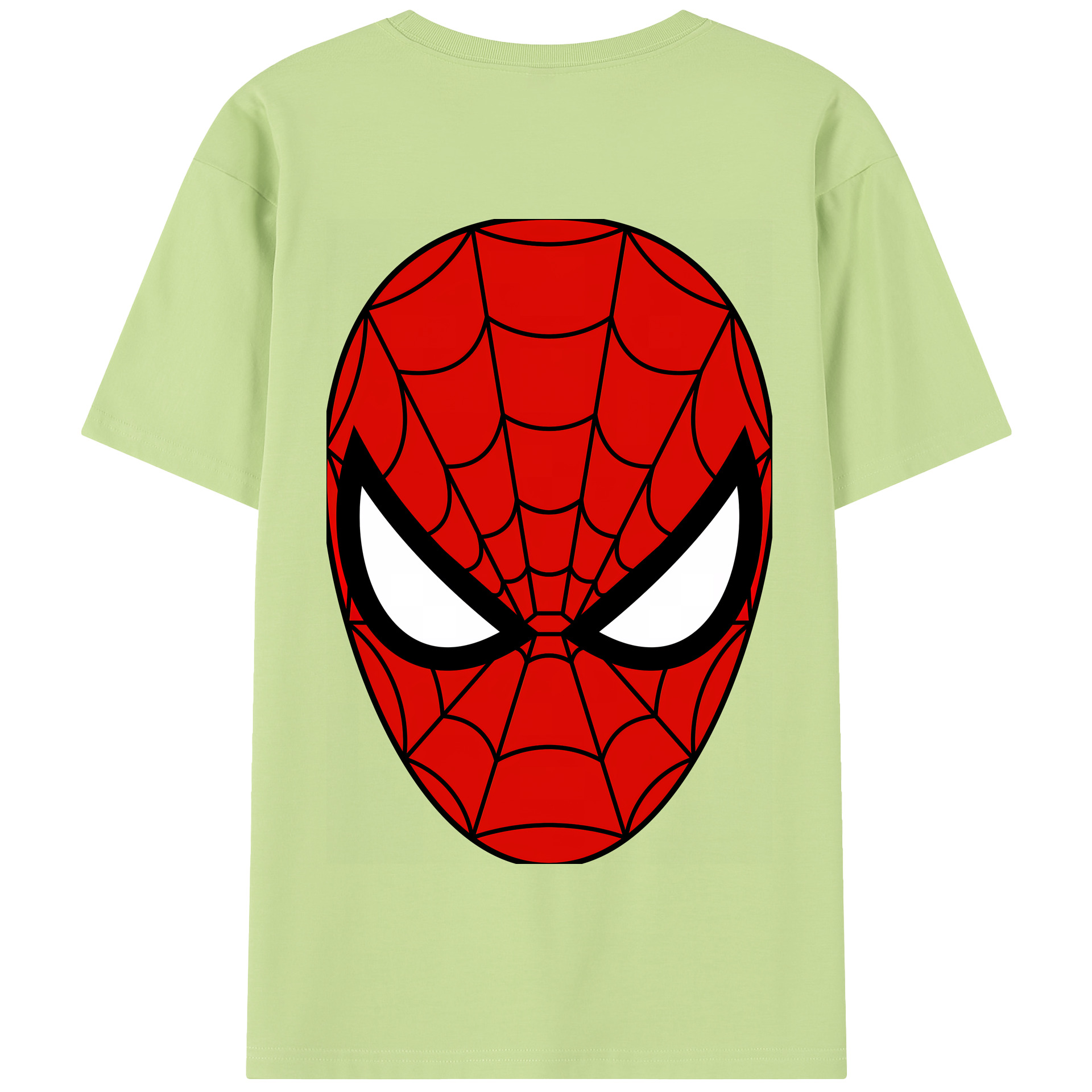 （画像用） Spider Man スパイダーマン 綿100％半袖Tシャツ（背面プリント）